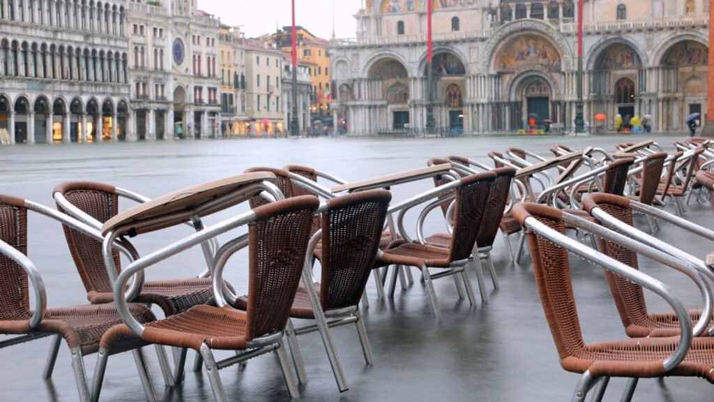 Flooded Restaurant in Venice