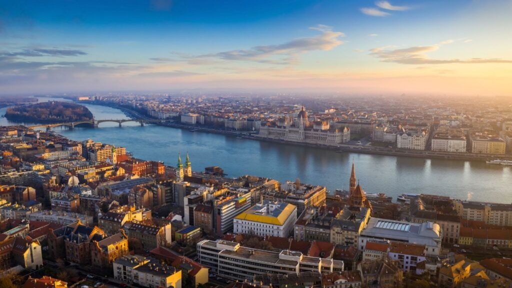 Aerial View of Budapest