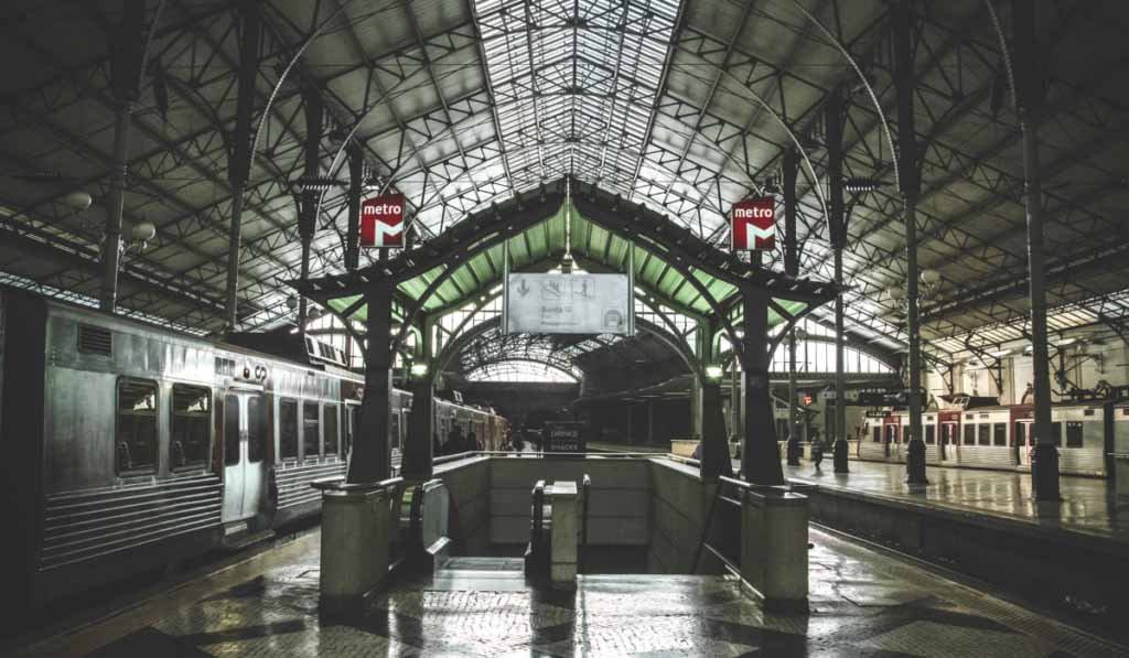 Rossio Train Station in Lisbon