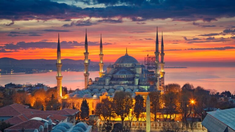 Blue Mosque Istanbul at Sunset